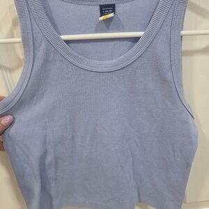 Old Navy Soft Blue Ribbed Tank Top